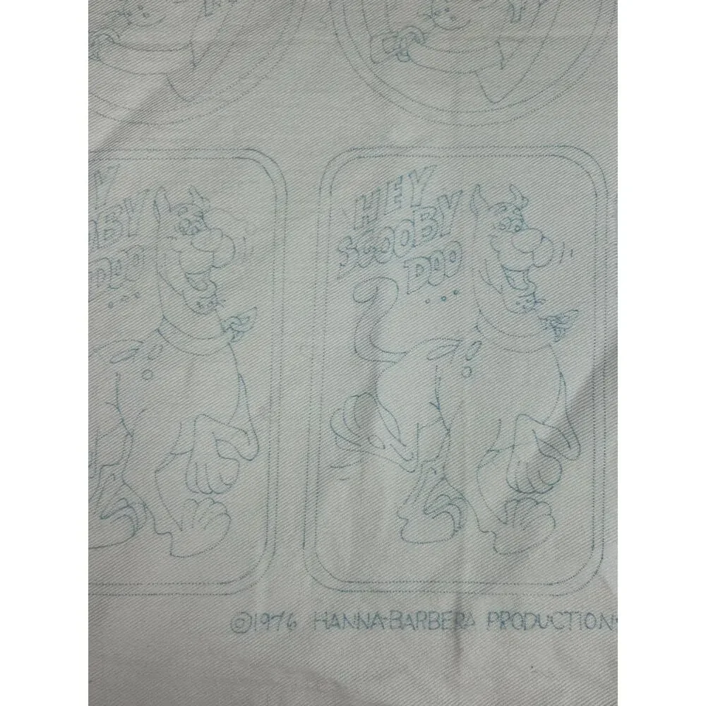 1976 Hanna-Barbera  Dog Scobie Doo- Fabric Canvas Pattern- 3 Styles- Set of Two
